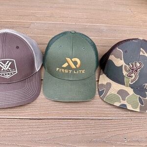 Outdoorsman hats, hunting, vortex, first lite, browning